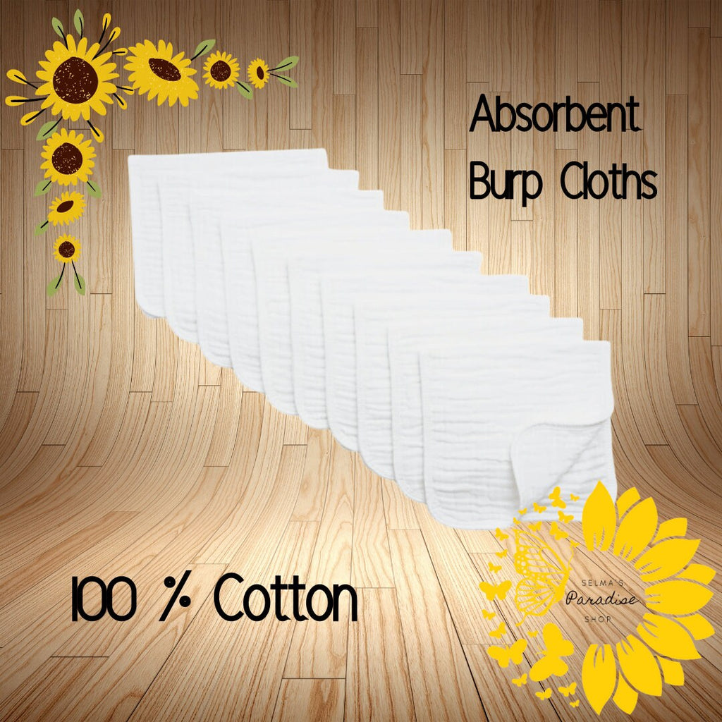 Cotton Burp Cloth, Custom Baby, Unisex, Personalized, Custom for Baby, Last Name or First Name, Baby Announcement