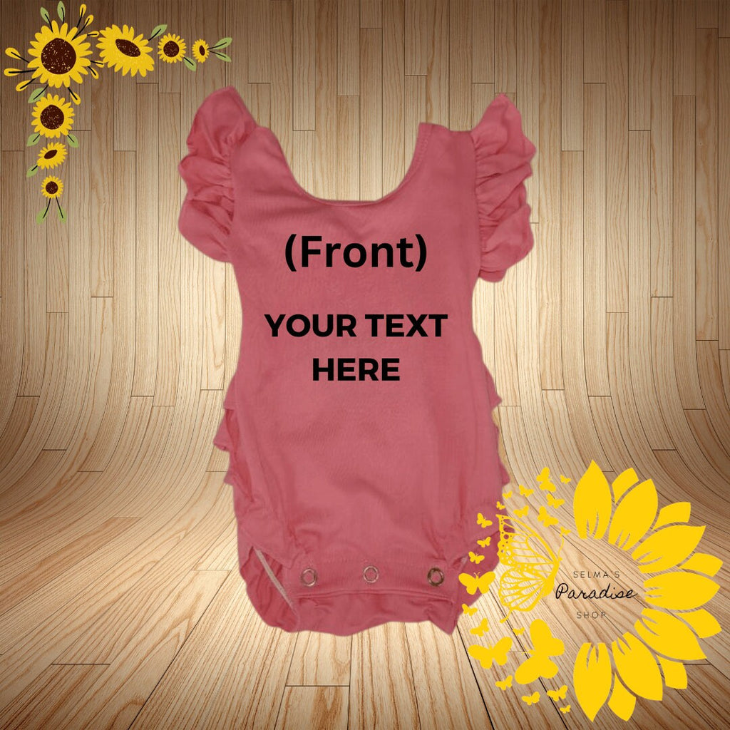 Ruffle Onesies Custom/SpanishPersonalized